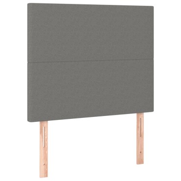 vidaXL Κεφαλάρια Κρεβατιού 2 τεμ. Σκ. Γκρι 80x5x78/88cm Υφασμάτινο