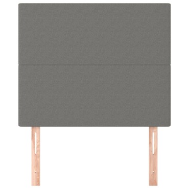 vidaXL Κεφαλάρια Κρεβατιού 2 τεμ. Σκ. Γκρι 90x5x78/88cm Υφασμάτινο