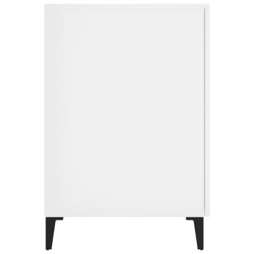 vidaXL Γραφείο Γυαλιστερό Λευκό 140x50x75cm Επεξεργασμένο Ξύλο 1 τεμ.