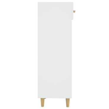 vidaXL Παπουτσοθήκη άσπρο 30x35x105cm από Επεξεργασμένο Ξύλο
