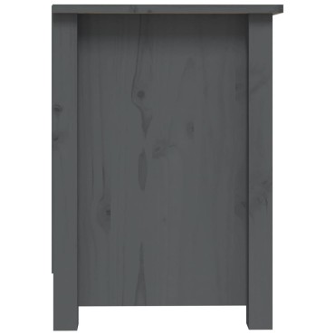 vidaXL Έπιπλο Τηλεόρασης Γκρι 103x36,5x52cm από Μασίφ Ξύλο Πεύκου