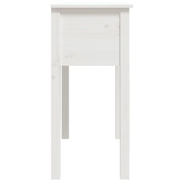vidaXL Τραπέζι Κονσόλα Λευκό 75x35x75cm από Μασίφ Ξύλο Πεύκου 1 τεμ.