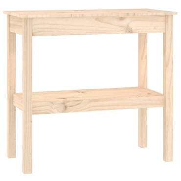 vidaXL Τραπέζι Κονσόλα 80x40x75cm από Μασίφ Ξύλο Πεύκου 1 τεμ.