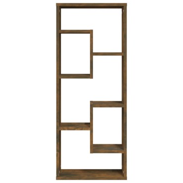 vidaXL Ραφιέρα Τοίχου Καπνιστή Δρυς 36x16x90cm Επεξεργασμένο Ξύλο 1 τεμ.