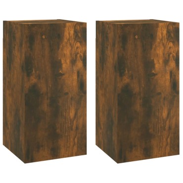 vidaXL Έπιπλα Τηλεόρασης2 τεμ. Καπν. Δρυς 30,5x30x60cm Επ. Ξύλο