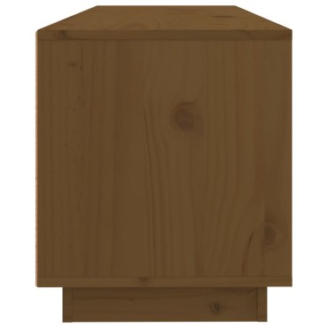 vidaXL Έπιπλο Τηλεόρασης Καφέ Μελί 100x34x40cm από Μασίφ Ξύλο Πεύκου