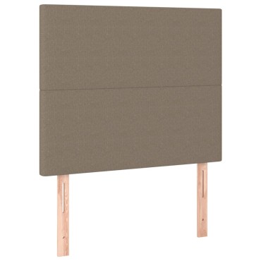 vidaXL Κεφαλάρια Κρεβατιού 2 τεμ. Taupe 100x5x78/88cm Υφασμάτινο
