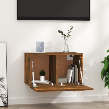 vidaXL Ντουλάπι Τοίχου Καπνιστή Δρυς 60x36,5x35cm Επεξεργασμένο Ξύλο 1 τεμ.