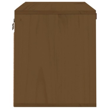 vidaXL Ντουλάπι Τοίχου Καφέ Μελί 60x30x35cm από Μασίφ Ξύλο Πεύκου 1 τεμ.