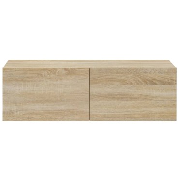vidaXL Έπιπλα Τηλεόρασης 4 τεμ. Sonoma Δρυς 100x30x30cm