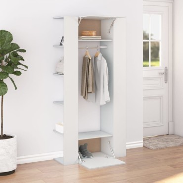 vidaXL Ντουλάπι Διαδρόμου Λευκό 97,5x37x99cm Επεξεργ. Ξύλο 1 τεμ.