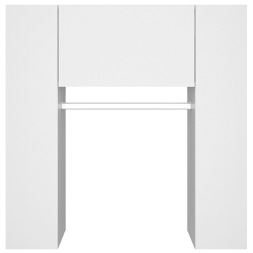 vidaXL Ντουλάπι Διαδρόμου Λευκό 97,5x37x99cm Επεξεργ. Ξύλο 1 τεμ.