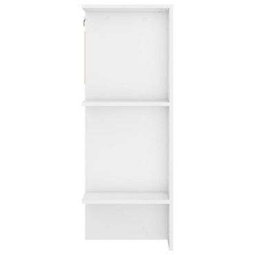 vidaXL Ντουλάπι Διαδρόμου Λευκό 97,5x37x99cm Επεξεργ. Ξύλο 1 τεμ.