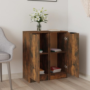 vidaXL Ντουλάπια 2 τεμ. Καπνιστή δρυς 30x30x70cm Επεξεργασμένο Ξύλο