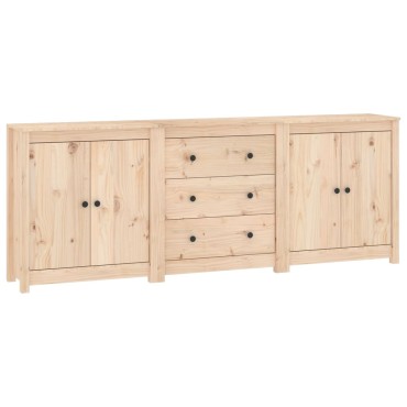 vidaXL Συρταριέρα 210x35x80cm από Μασίφ Ξύλο Πεύκου 1 τεμ.