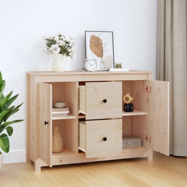 vidaXL Ντουλάπι 100x35x74cm από Μασίφ Ξύλο Πεύκου 1 τεμ.