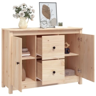 vidaXL Ντουλάπι 100x35x74cm από Μασίφ Ξύλο Πεύκου 1 τεμ.