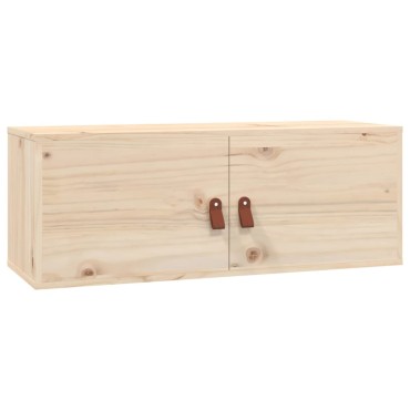 vidaXL Ντουλάπι Τοίχου 80x30x30cm από Μασίφ Ξύλο Πεύκου 1 τεμ.