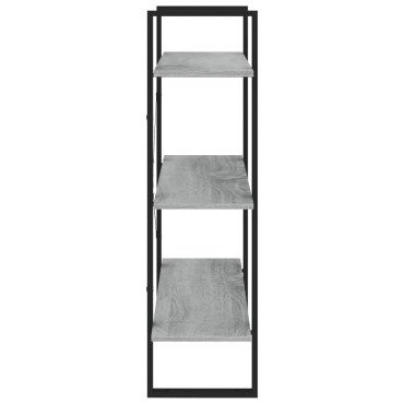 vidaXL Βιβλιοθήκη Γκρι Sonoma 80x30x105cm από Επεξεργασμένο Ξύλο 1 τεμ.