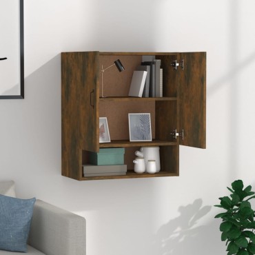 vidaXL Ντουλάπι Τοίχου Καπνιστή Δρυς 60x31x70cm Επεξεργασμένο Ξύλο 1 τεμ.