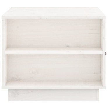 vidaXL Τραπεζάκι Σαλονιού Λευκό 100x50x41cm από Μασίφ Ξύλο Πεύκου 1 τεμ.
