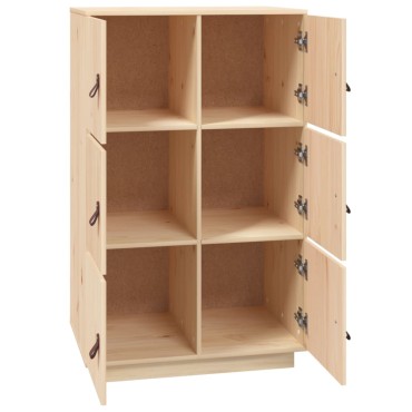 vidaXL Ντουλάπι 67x40x108,5cm από Μασίφ Ξύλο Πεύκου 1 τεμ.