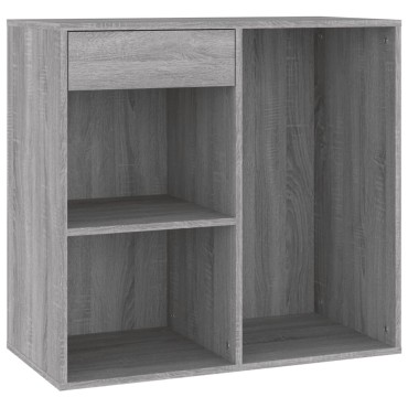 vidaXL Ντουλάπι Καλλυντικών Γκρι Sonoma 80x40x75cm από Επεξεργ. ξύλο 1 τεμ.