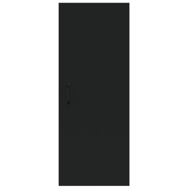 vidaXL Ντουλάπι Τοίχου Μαύρο 34,5x34x90cm Επεξεργασμένο Ξύλο 1 τεμ.