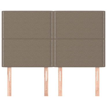 vidaXL Κεφαλάρια Κρεβατιού 4 τεμ. Taupe 72x5x78/88cm Υφασμάτινα