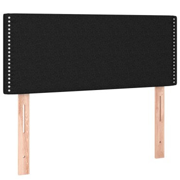 vidaXL Κεφαλάρι Κρεβατιού Μαύρο 90x5x78/88cm Υφασμάτινο 1 τεμ.