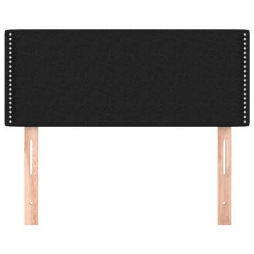 vidaXL Κεφαλάρι Κρεβατιού Μαύρο 90x5x78/88cm Υφασμάτινο 1 τεμ.