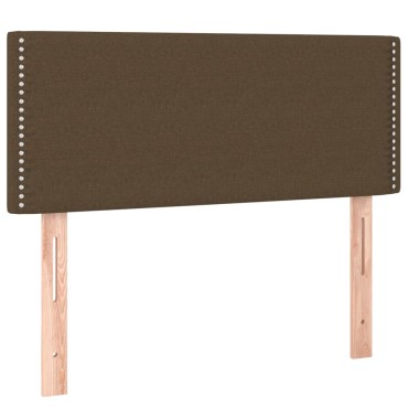 vidaXL Κεφαλάρι Κρεβατιού Σκούρο Καφέ 90x5x78/88cm Υφασμάτινο 1 τεμ.