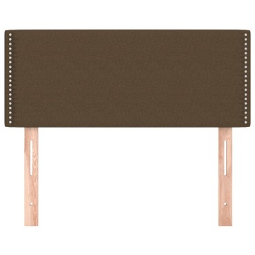 vidaXL Κεφαλάρι Κρεβατιού Σκούρο Καφέ 90x5x78/88cm Υφασμάτινο 1 τεμ.
