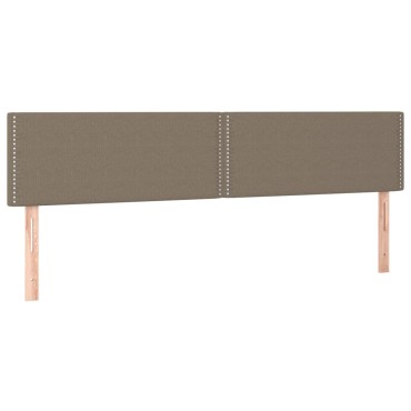 vidaXL Κεφαλάρια Κρεβατιού 2 τεμ. Taupe 80x5x78/88cm Υφασμάτινο
