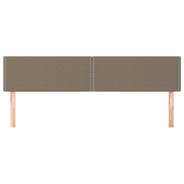 vidaXL Κεφαλάρια Κρεβατιού 2 τεμ. Taupe 80x5x78/88cm Υφασμάτινο