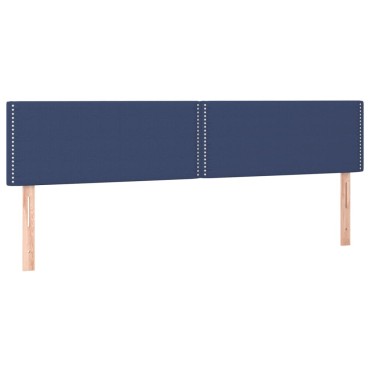vidaXL Κεφαλάρια Κρεβατιού 2 τεμ. Μπλε 80x5x78/88cm Υφασμάτινο