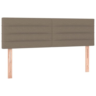 vidaXL Κεφαλάρια Κρεβατιού 2 τεμ. Taupe 72x5x78/88cm Υφασμάτινα