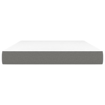 vidaXL Στρώμα με Pocket Springs Σκούρο Γκρι 140x200x20cm Υφασμάτινο 1 τεμ. - Διπλό