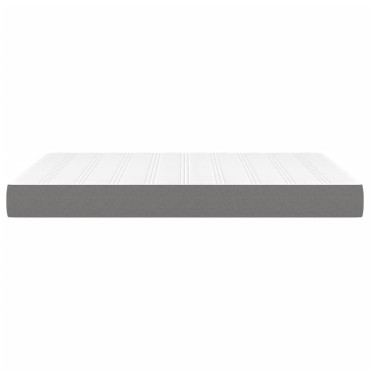 vidaXL Στρώμα με Pocket Springs Σκούρο Γκρι 140x200x20cm Υφασμάτινο 1 τεμ. - Διπλό