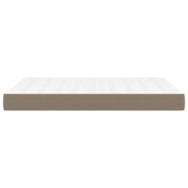 vidaXL Στρώμα με Pocket Springs Taupe 140x200x20cm Υφασμάτινο 1 τεμ. - Διπλό
