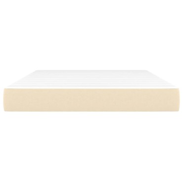 vidaXL Στρώμα με Pocket Springs Κρεμ 140x200x20cm Υφασμάτινο 1 τεμ. - Διπλό