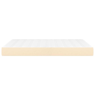 vidaXL Στρώμα με Pocket Springs Κρεμ 140x200x20cm Υφασμάτινο 1 τεμ. - Διπλό