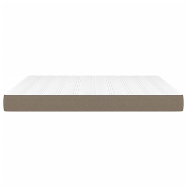 vidaXL Στρώμα με Pocket Springs Taupe 160x200x20cm Υφασμάτινο 1 τεμ. - Διπλό