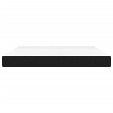 vidaXL Στρώμα με Pocket Springs Μαύρο 180x200x20cm Υφασμάτινο 1 τεμ. - Διπλό
