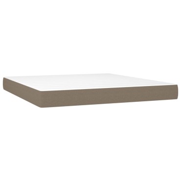 vidaXL Στρώμα με Pocket Springs Taupe 180x200x20cm Υφασμάτινο 1 τεμ. - Διπλό