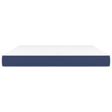 vidaXL Στρώμα με Pocket Springs Μπλε 180x200x20cm Υφασμάτινο 1 τεμ. - Διπλό