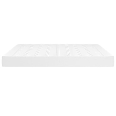 vidaXL Στρώμα με Pocket Springs Λευκό 180x200x20cm Συνθετικό Δέρμα 1 τεμ. - Διπλό