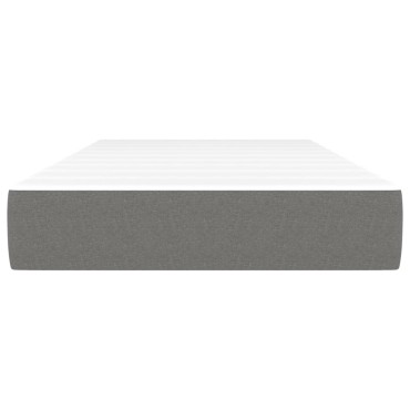 vidaXL Στρώμα με Pocket Springs Σκούρο Γκρι 80x200x20cm Υφασμάτινο 1 τεμ. - Μονό