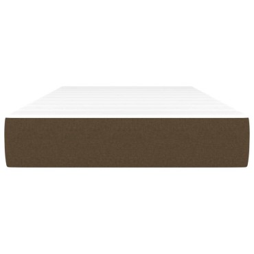 vidaXL Στρώμα με Pocket Springs Σκούρο Καφέ 90x190x20cm Βελούδινο 1 τεμ. - Μονό