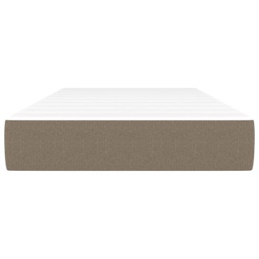 vidaXL Στρώμα με Pocket Springs Taupe 90x190x20cm Υφασμάτινο 1 τεμ. - Μονό
